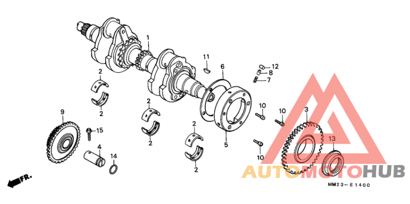 Вал коленчатый