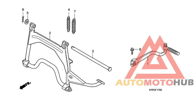 Kick starter arm/stand