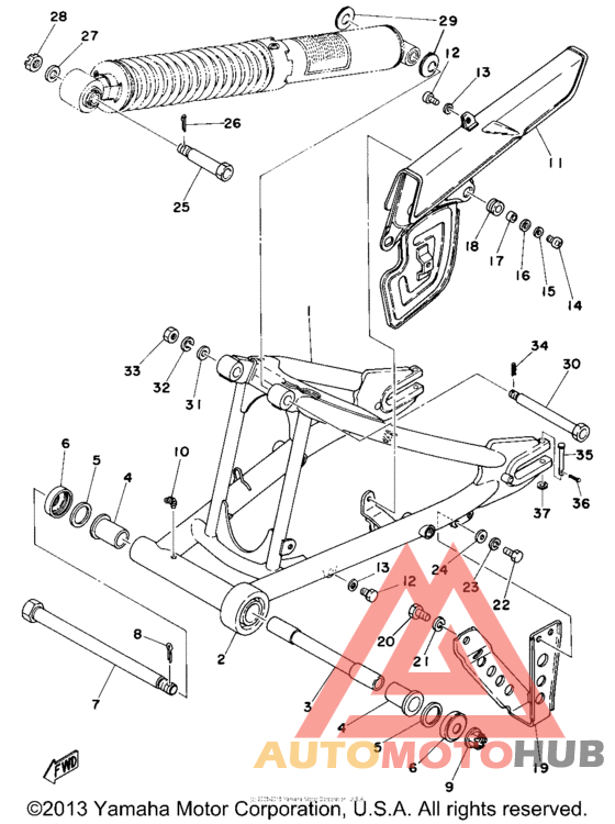 Rear arm - chain case