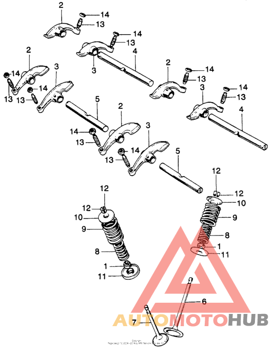 Valve + rocker arm