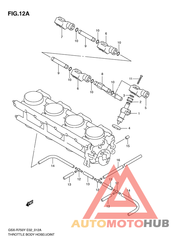 Throttle body hose/joint
