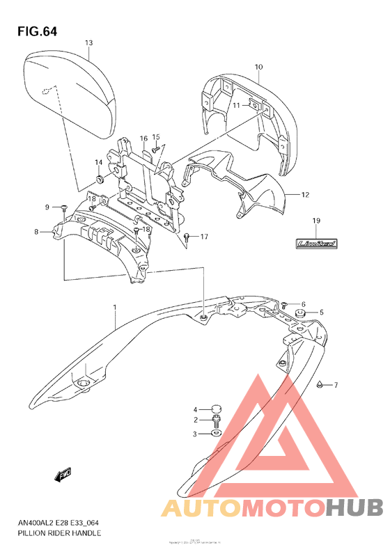 Pillion Rider Handle (An400Za L2 E28)