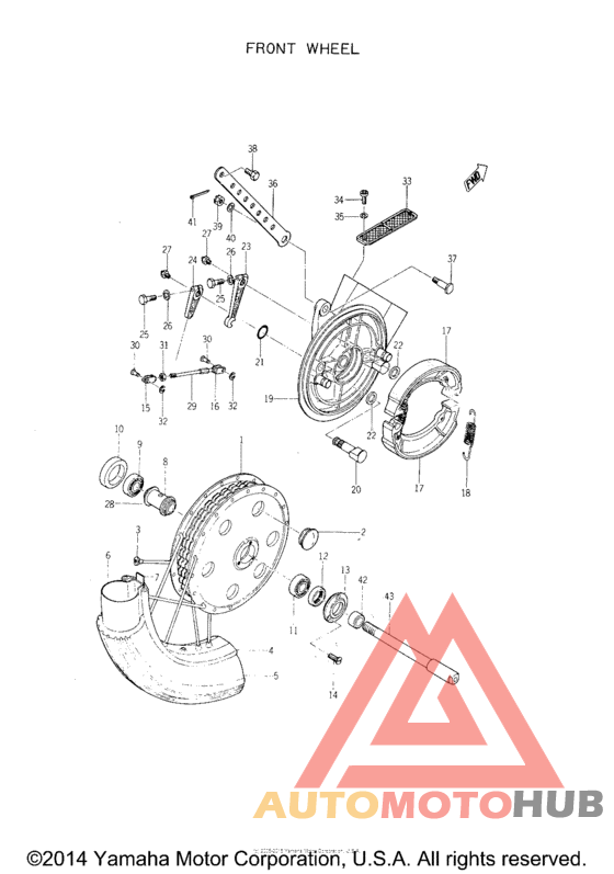 Переднее колесо