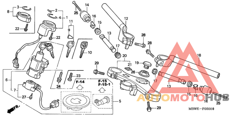 Handle pipe/top bridge