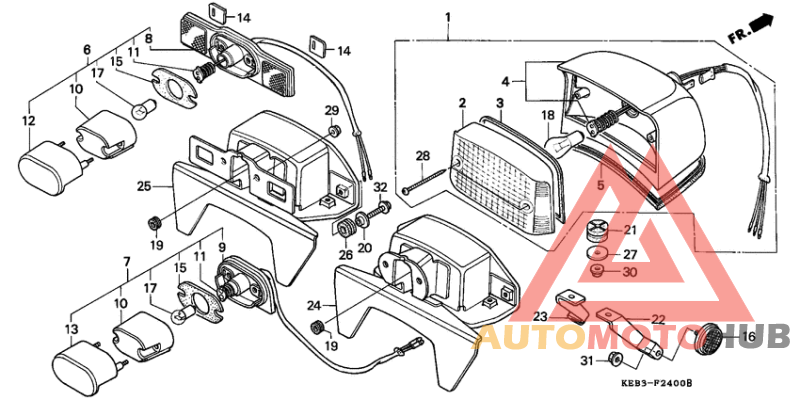 Taillight unit ass`y