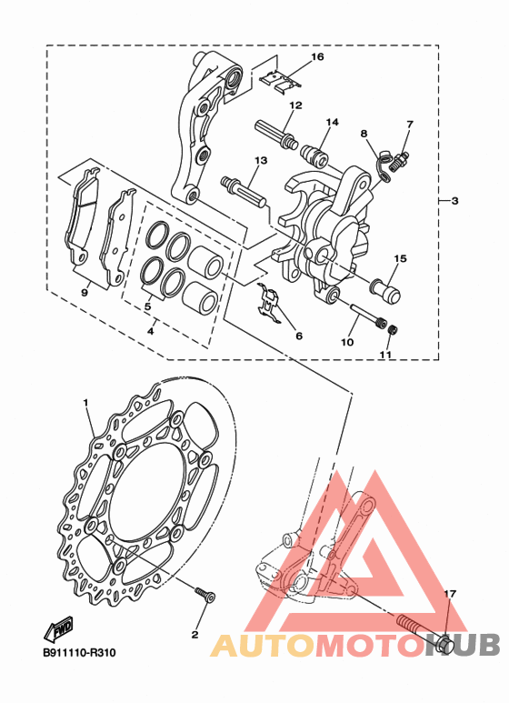 Передний суппорт