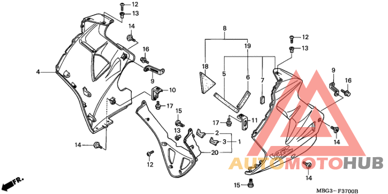 Нижний обтекатель