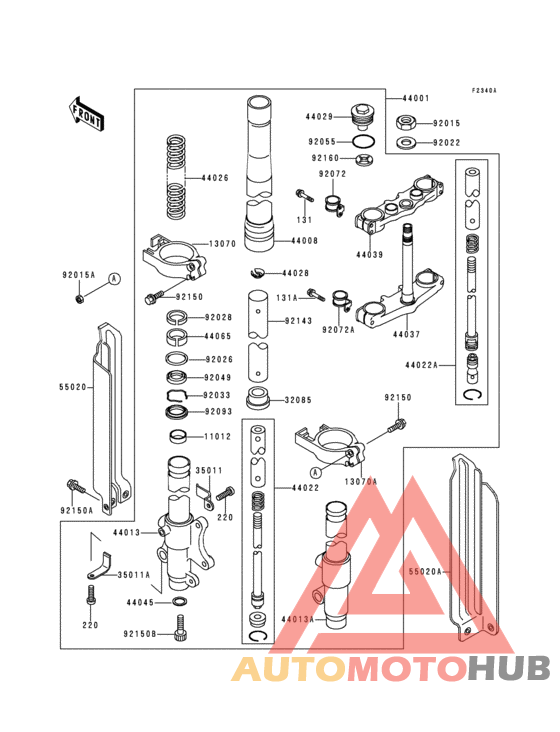Front fork(kdx125-b4)