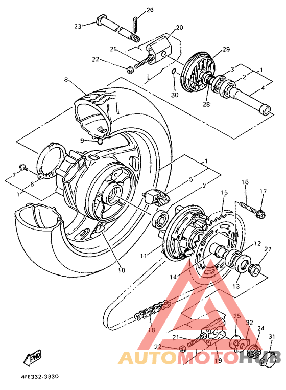 Переднее колесо