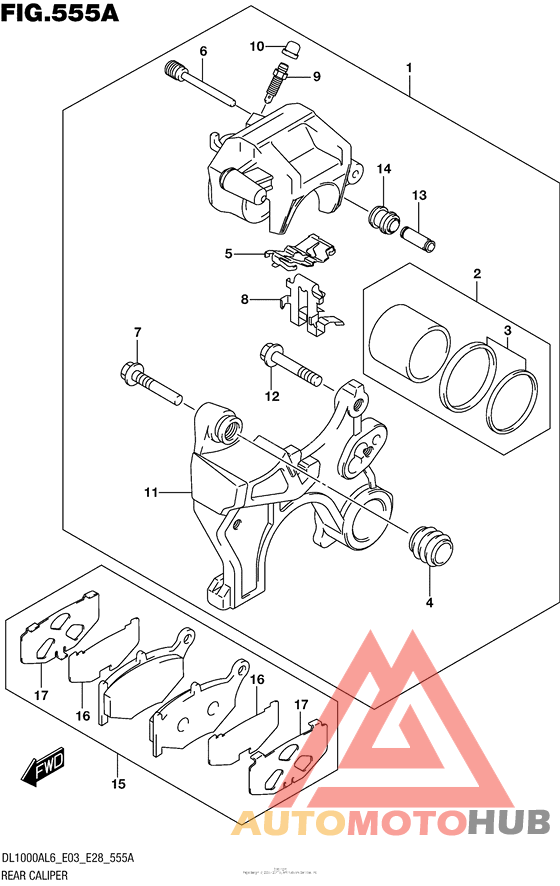 Задний суппорт