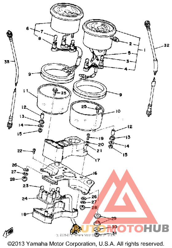 Speedometer tachometer