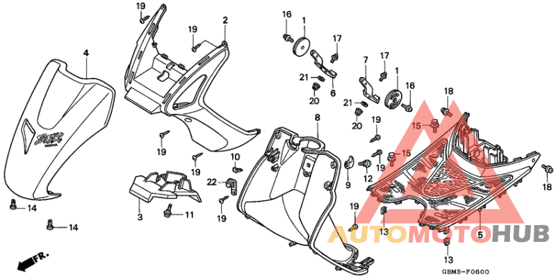 Front fender/step floor