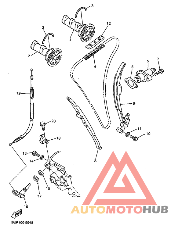 Camshaft. chain