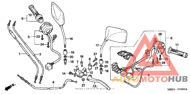 Handle lever + switch