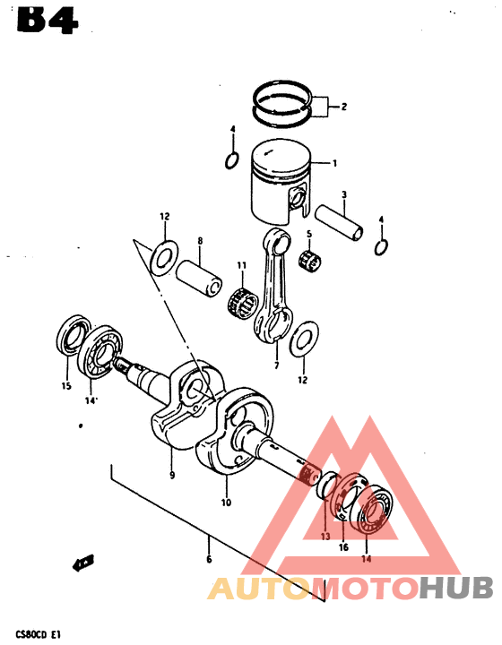 Вал коленчатый