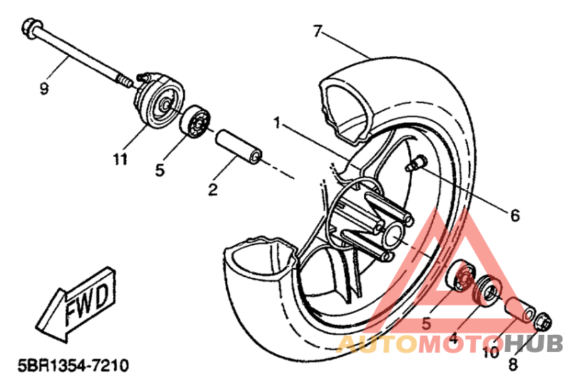 Переднее колесо