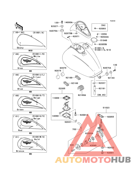 Fuel tank(1/2)(vn1500-e2-e4)