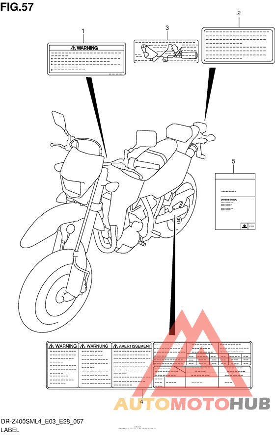 Label (Dr-Z400Sml4 E33)