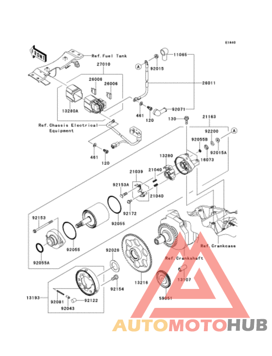 Starter motor/starter clutch