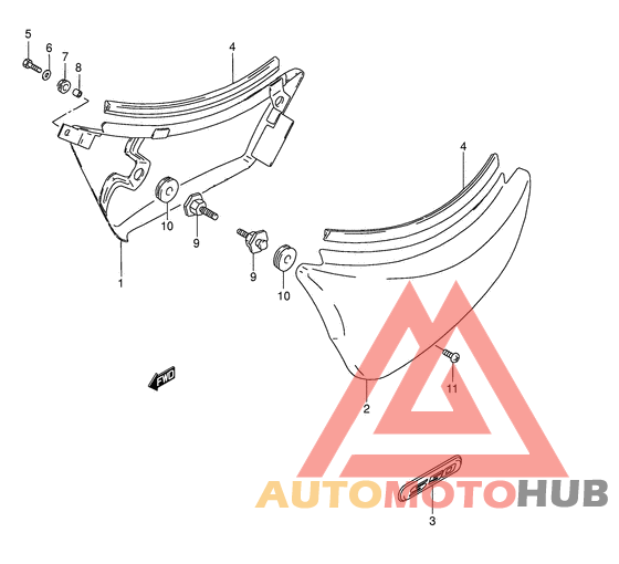 Обтекатель задний