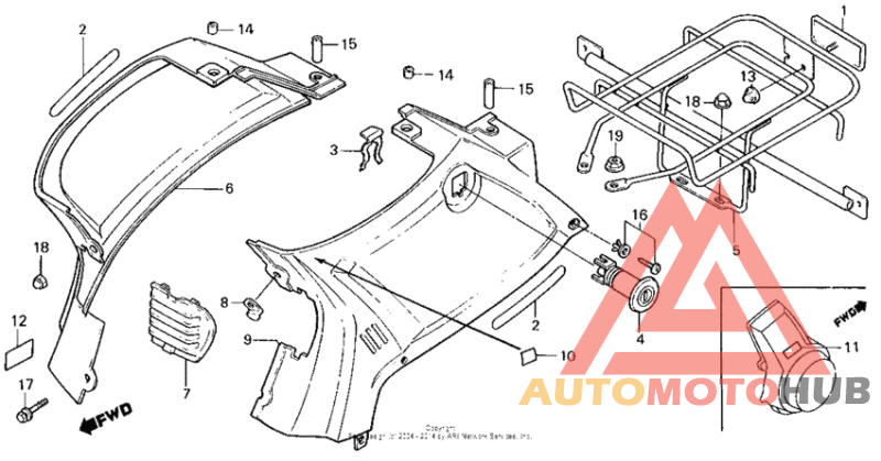 Body cover 84-86