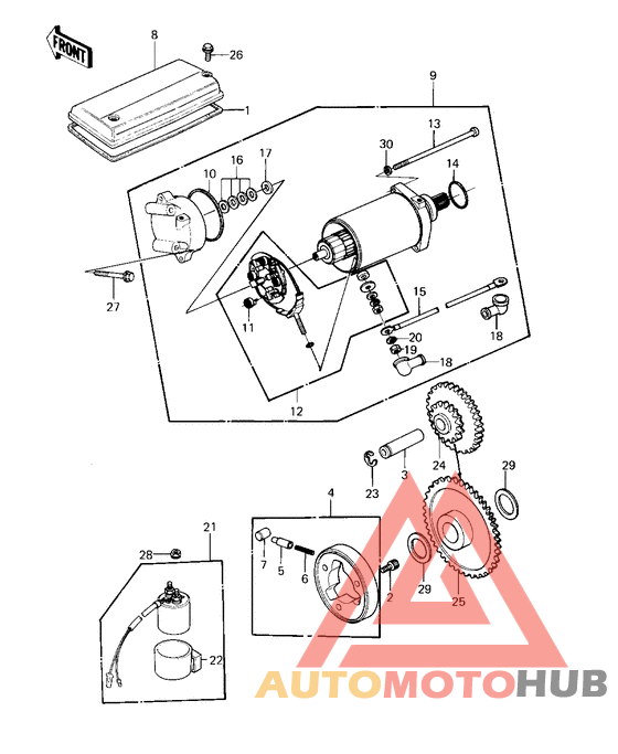 Starter motor/starter clutch