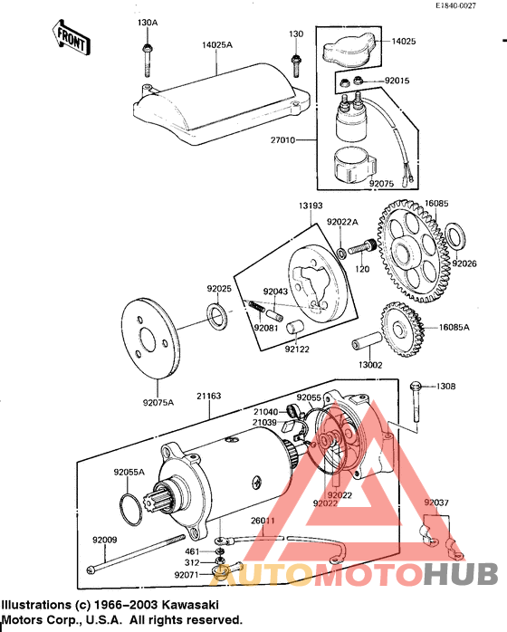 Starter motor/starter clutch