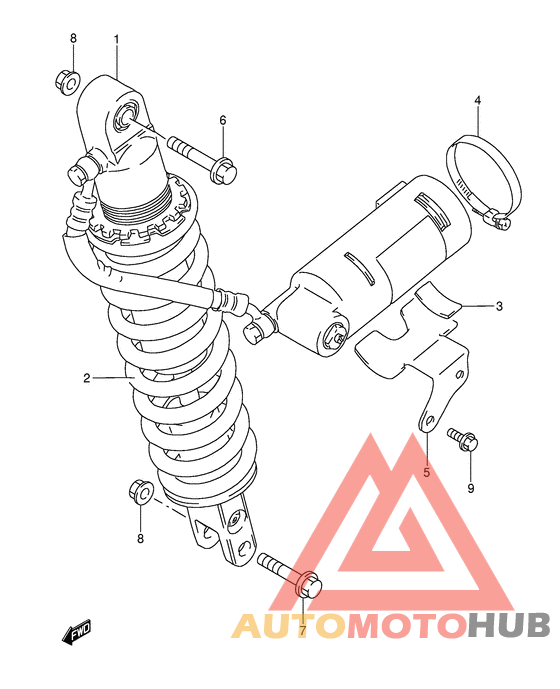 Задние амортизаторы