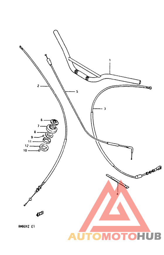 Handlebar - control cable