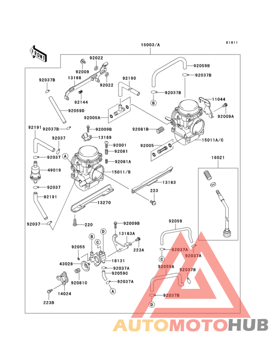 Carburetor(1/2)(ex250-h11/h12)
