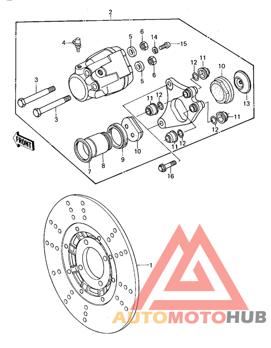 Передний суппорт