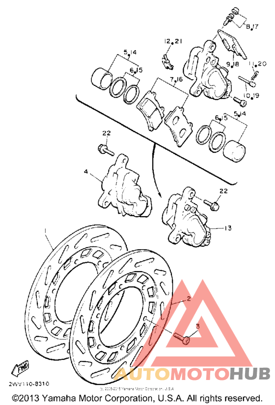 Передний суппорт