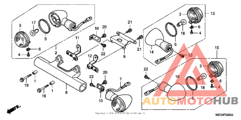 Front + rear turn signal