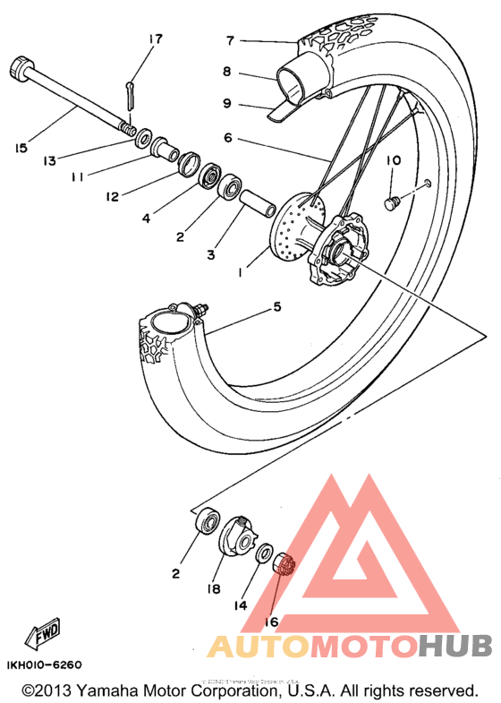 Переднее колесо
