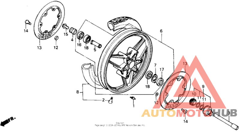 Переднее колесо