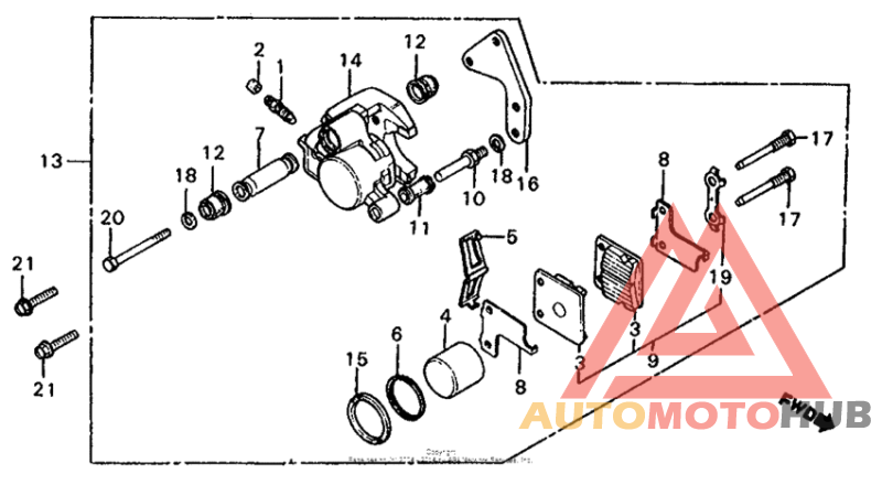 Передний суппорт
