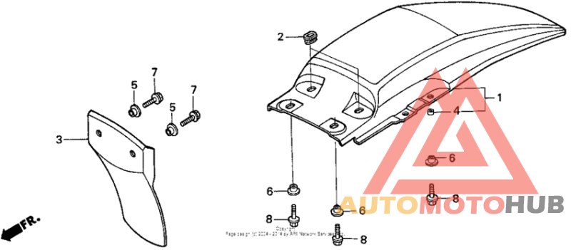 Задний бампер
