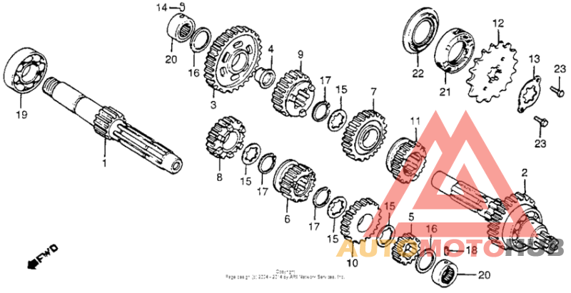 Cm400c/ttransmission 79-81