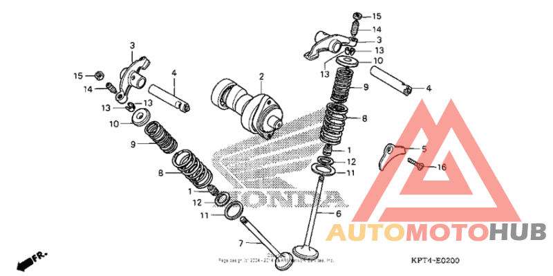 Camshaft + valve (1)