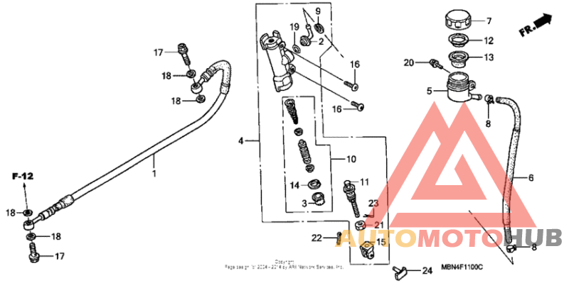 Rear brake + master cylinder