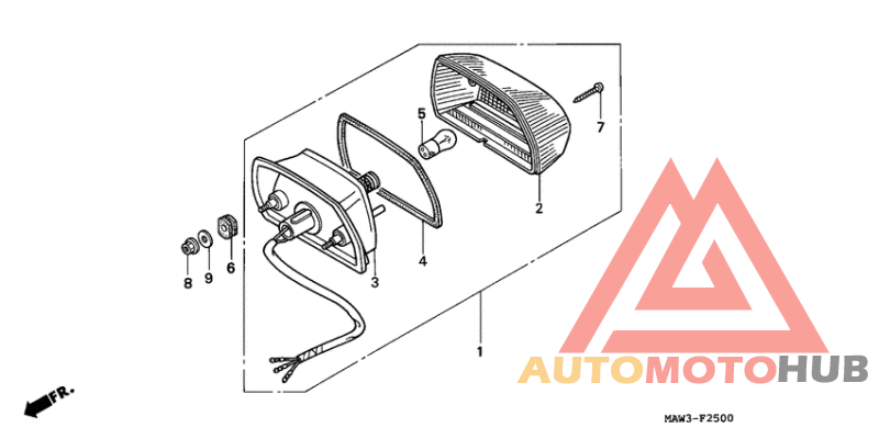 Taillight unit ass`y