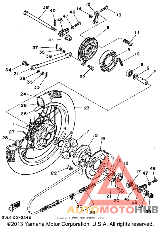 Переднее колесо