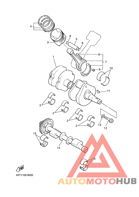 Vilebrequin. piston