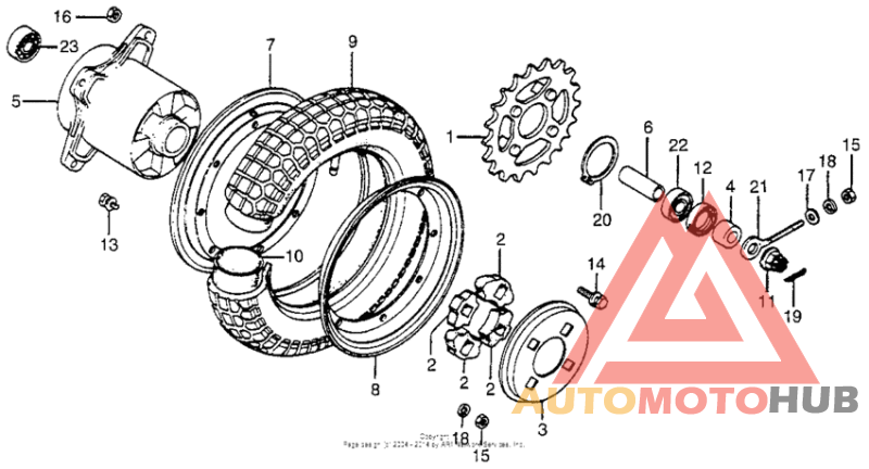 Переднее колесо