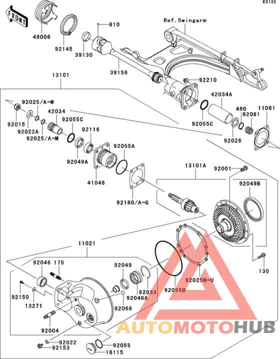 Drive shaft/final gear(1/2)