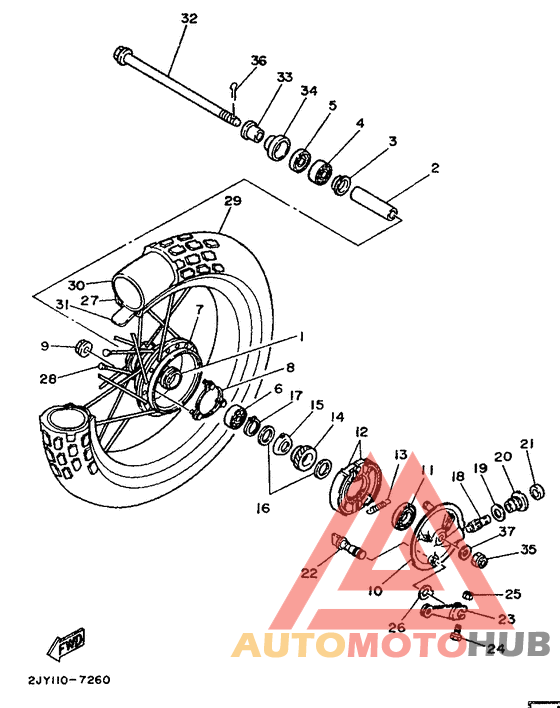 Переднее колесо