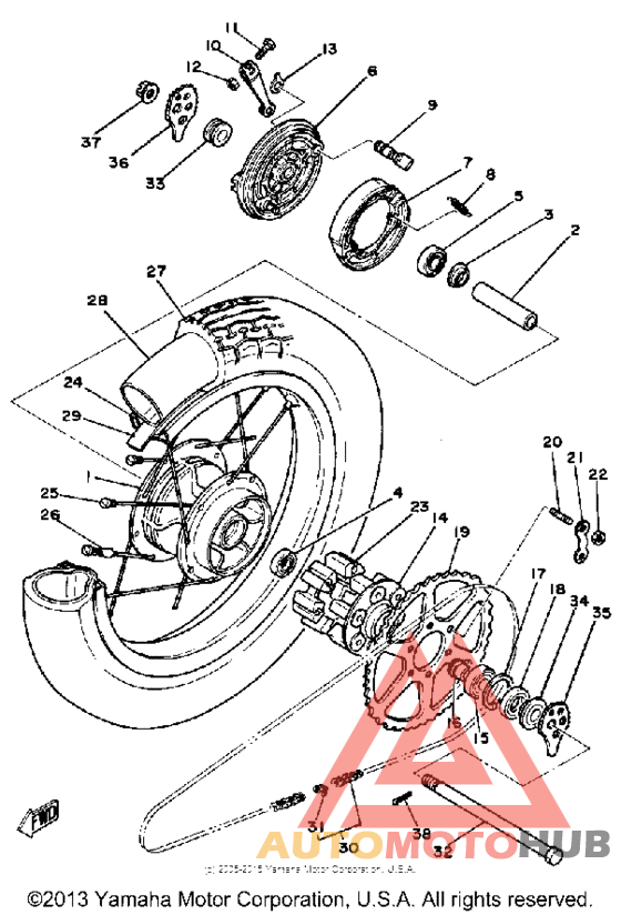 Переднее колесо