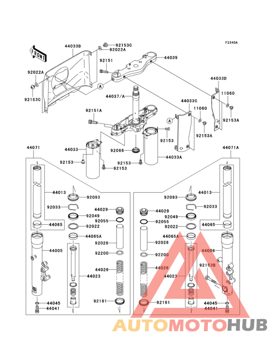 Front fork(a7f/a7fa/a8f/a8fa)