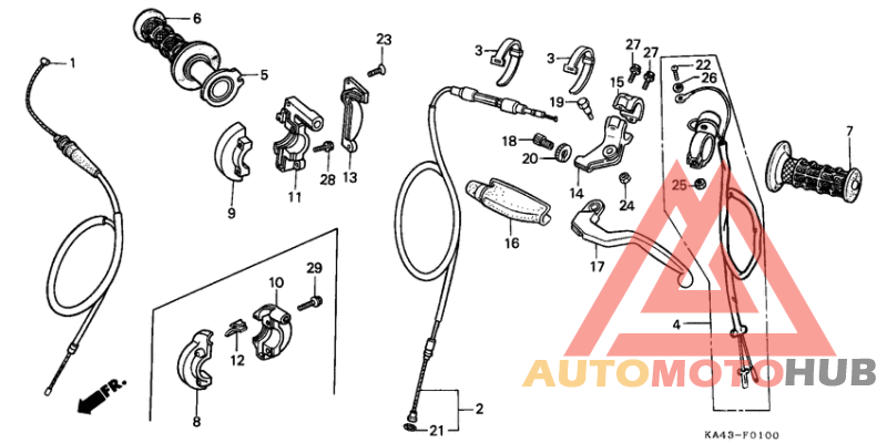 Handle lever/switch/ cable