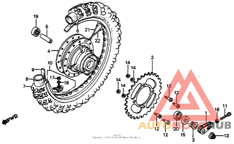Rear wheel 82-83